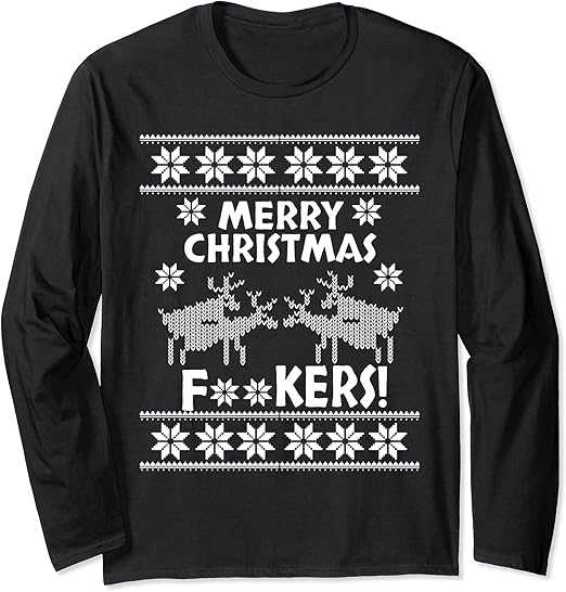 Funny christmas sweater Long Sleeve TShirt Amazon.co.uk Fashion Funny Christmas Sweaters Amazon